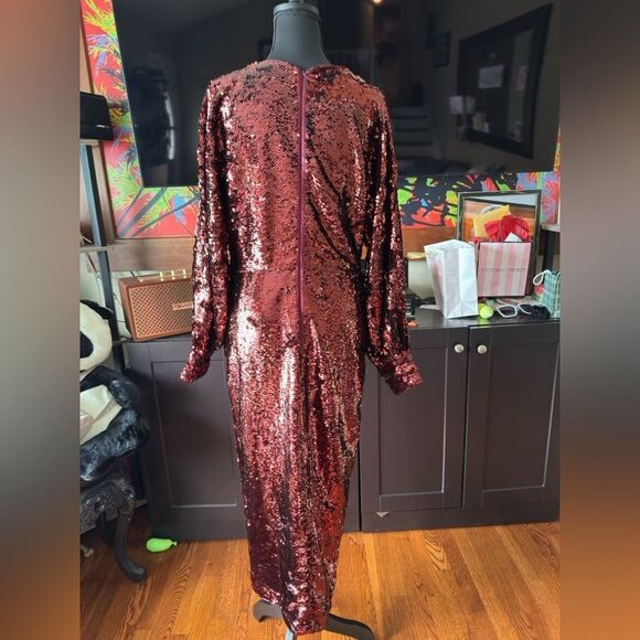 Ted Baker Evening Dress 'EMALEEE' in Carmine Red in size 2 - Picture 10 of 16